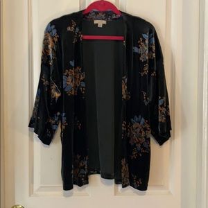 EUC Velvet kimono from Loft. One size